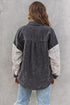Patchwork Corduroy Buttoned Shirt Jacket